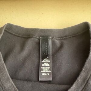 SKIMS Men's Crewneck Sweater in Charcoal